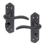 Wentworth Scroll Style Cast Iron Door Handles With Bathroom T&R  (500B)